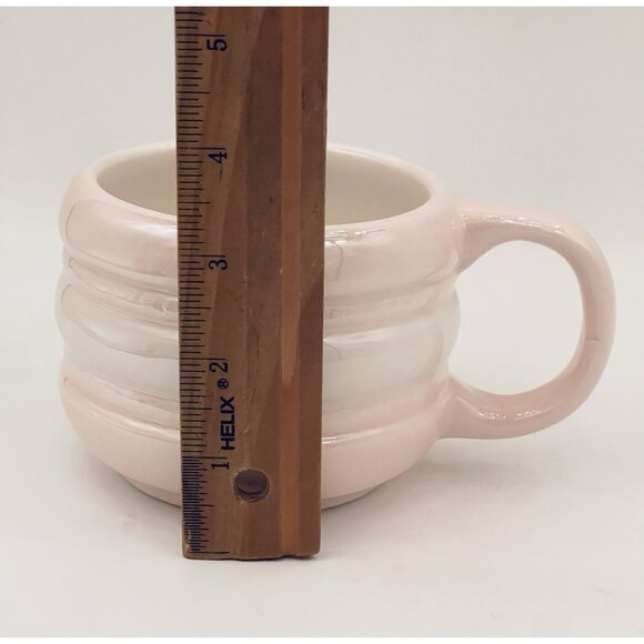 Pink Macaroon Cookie Mug Ceramic Sheffield Home Sweet Treats Pearl Iridescent - Picture 6 of 9